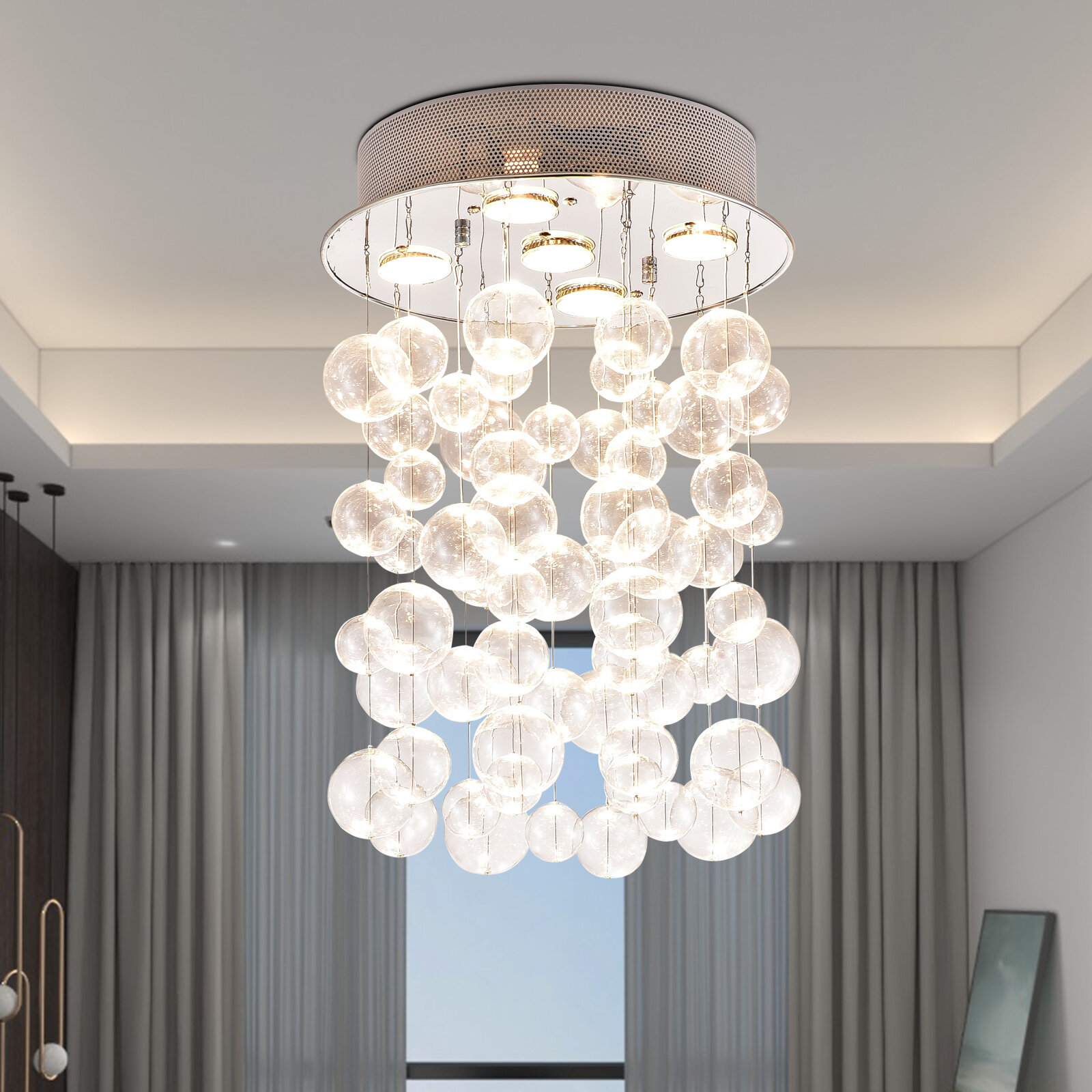 Wade Logan® Ariabella 5 - Light Dimmable LED Chandelier & Reviews