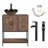 Free-Standing Farmhouse Single Bathroom Vanity With Sink-1407396361