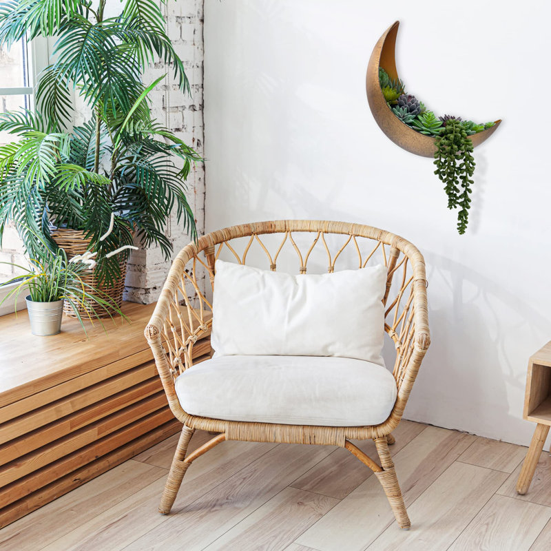 Jardinière murale lune - Décoration suspendue lune parfaite pour les cadeaux bohème, hippie et sorcière pour les femmes