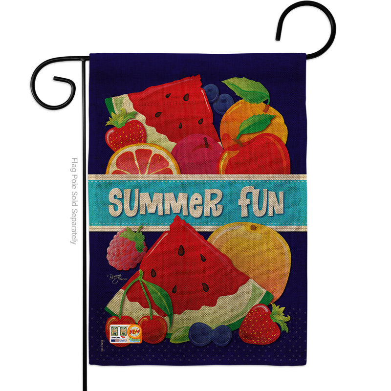 Double Sided 18.5'' H x 13'' W Burlap Garden Flag