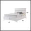 Grand lit avec rangement blanc