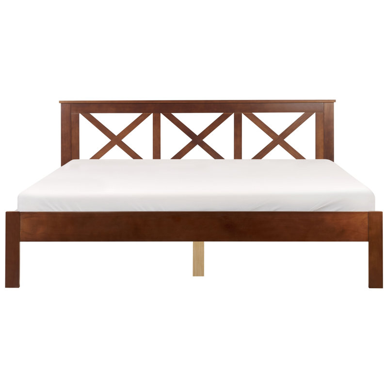 Zarah Solid Wood Bed, Dark Brown, Super King (6')