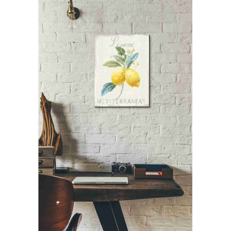 «Floursack Lemon III» par Danhui Nai, art mural sur toile, H 16 po x l 12 po x P 0,75 po