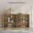 Cesiro 66.3'' W Sideboard With 4 Fluted Doors And Adjustable Shelves-587262039
