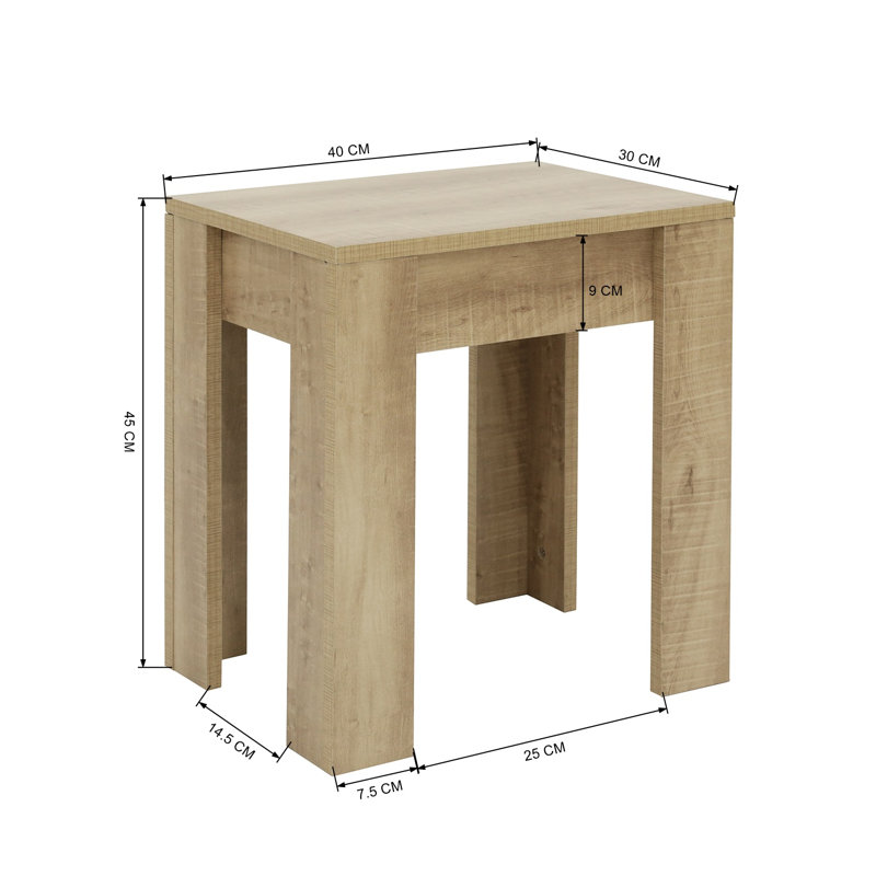 Nishaaj 4 - Person Dining Set, 75cm H x 70cm W x 160cm L