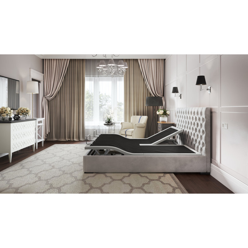 Btx5 Flex Head California King Adjustable Bed Base With Head And Foot Position Adjustment