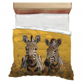 Zebras Wildlife Bathroom Microfiber / Polyester Comforter