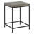 End Table - Industrial Modern Side Table with Wood Top and Metal Frame - Table for Living Room, Bedroom, Hallway, or Dorm Room