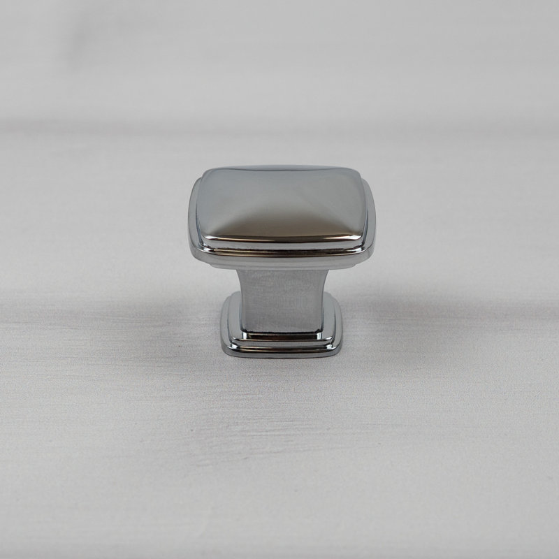 31mm Square Knob in Multiple Finish Variations , Polished Chrome