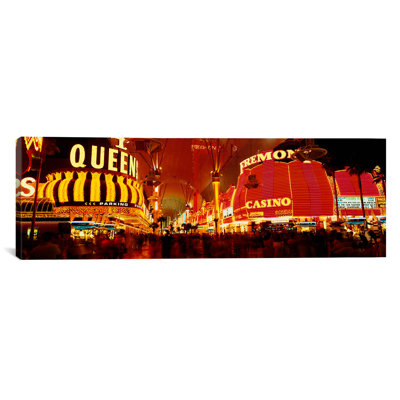 Fremont de casino, reproduction de photo sur toile tendue à la nuit street, las vegas et le nevada