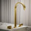 Components Bathroom Sink Spout With Ribbon Design