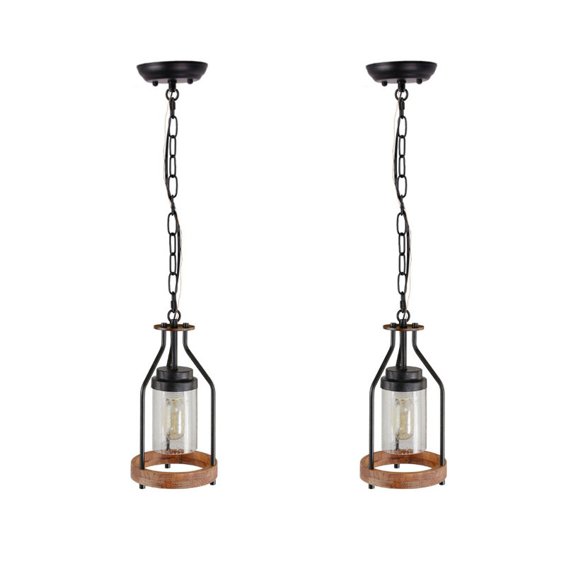 1 - Light Matte Black Unique/Statement Pendant