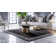 Tapis gris anthracite et beige tissé au métier mécanique Balabak