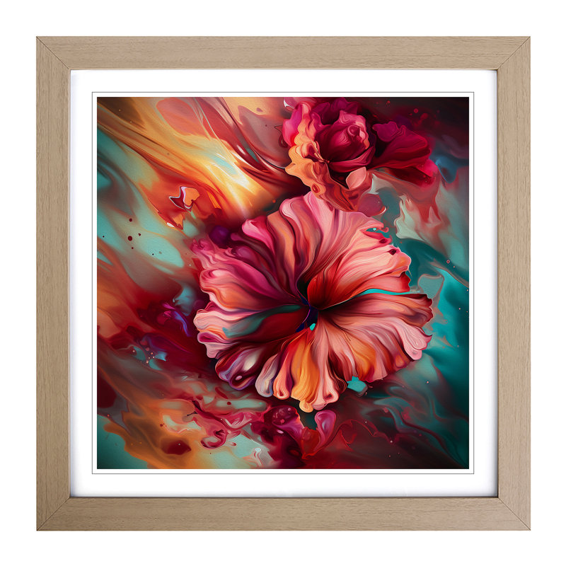 Single Picture Frame Print on Wood, Oak