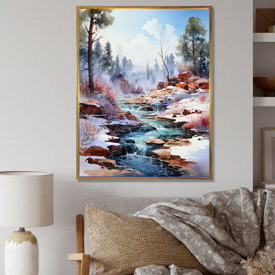 Geyser Winter Scenery I sur toile