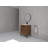 Warsan 24 " W Freestanding Standard Free Standing 1 Single Vanity Bathroom Vanity With Resin Top