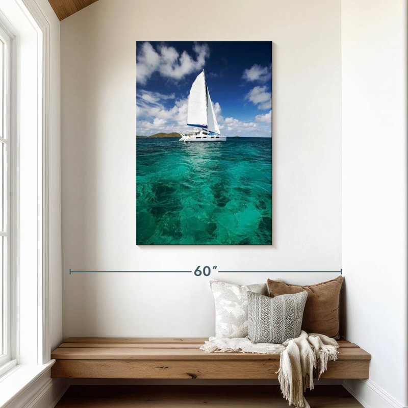 Mehar Catamaran Boat, 45" H x 30" W
