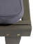 Fauteuil inclinable d'extérieur en bois avec coussin