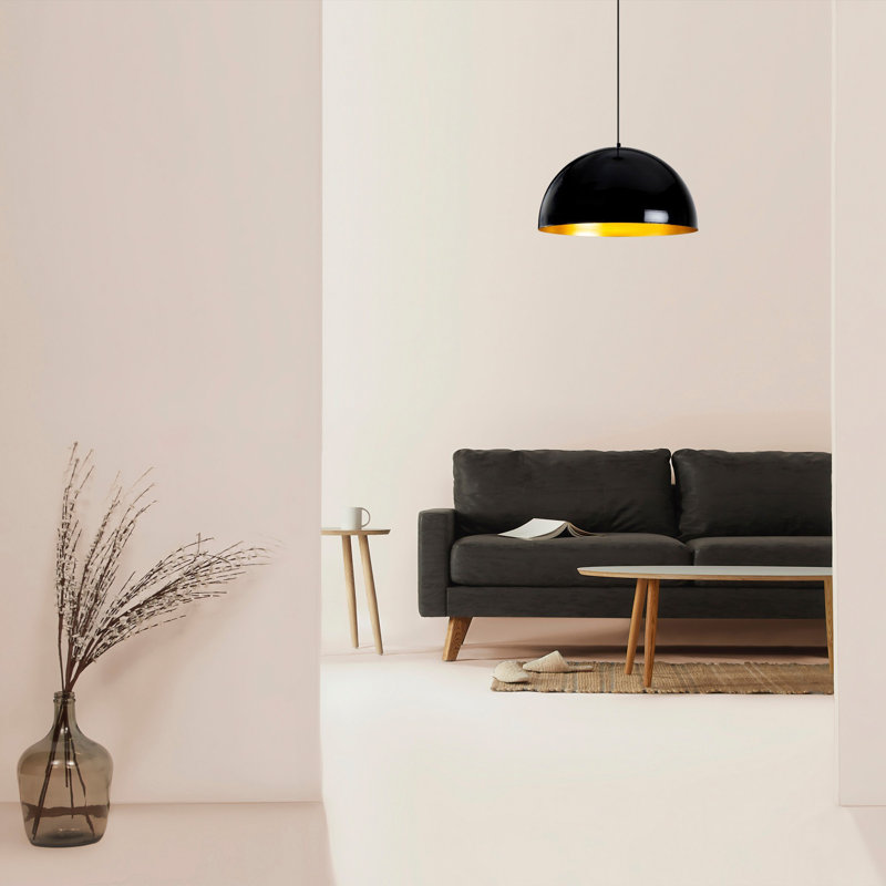 Lustre scandinave avec structure en métal, finition blanche | Douille E27, 40 W maximum | Éclairage élégant pour décoration intérieure moderne, indice de protection IP20