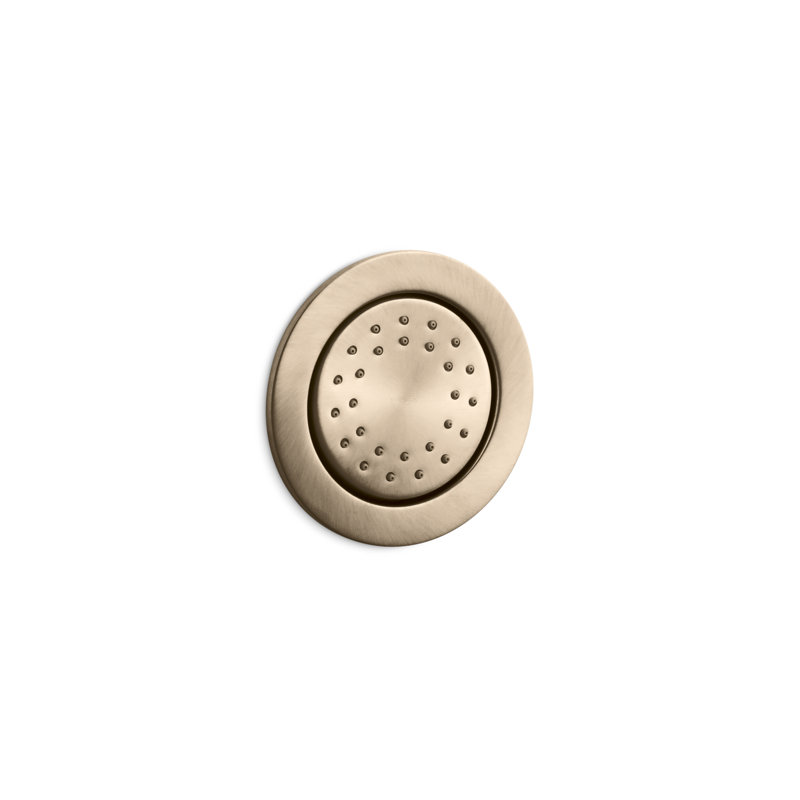 1 gpm WaterTile Round 27-Nozzle Body Spray 2.0 gpm with Stimulating Spray and Katalyst Air-Induction Technology