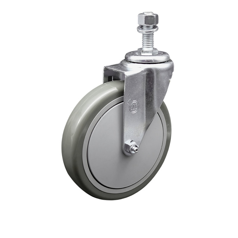 Roulettes TS TS avec roulettes de 5 po et tige de 4 mm de 12 mm avec plateau supérieur BRK