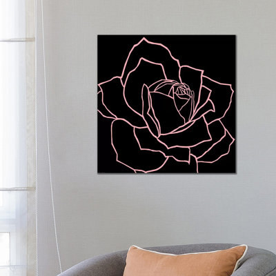 Danna Black Pink by Art Mirano - Wrapped Canvas Print
