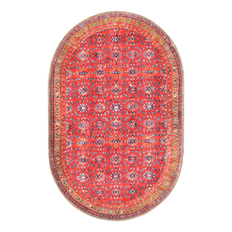 Ellizabeth Chenille Oriental Indoor Rug, Oval 2' x 3'1"