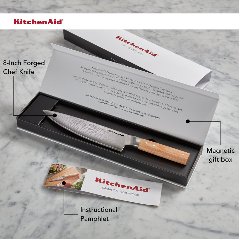 Kitchenaid Premium Damascus Chef Knife, 8 Inch