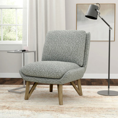 Gray Armless Accent Chair