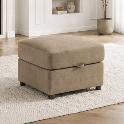 Modular Sectional Sofa with Hidden Storage & Cup Holders