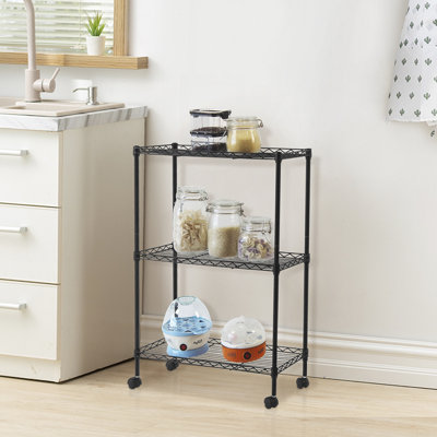 28.35'' H x 19.69'' W Utility Cart with Wheels