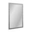 Silver Mirage Rectangle Metal Beveled Wall Mirror