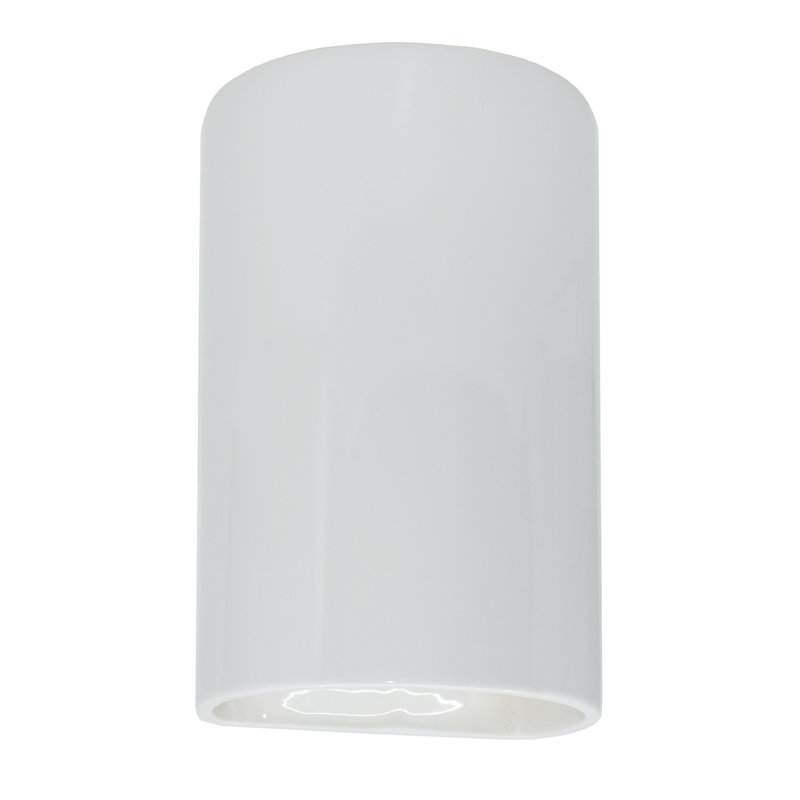 Applique murale 1 lumière Pacursa, H 9,5 po x l 5,75 po x P 4,5 po, DEL intégrées, Cerise