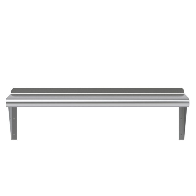 30" Stainless Steel Wall Shelf with Brackets for Kitchen and Garage