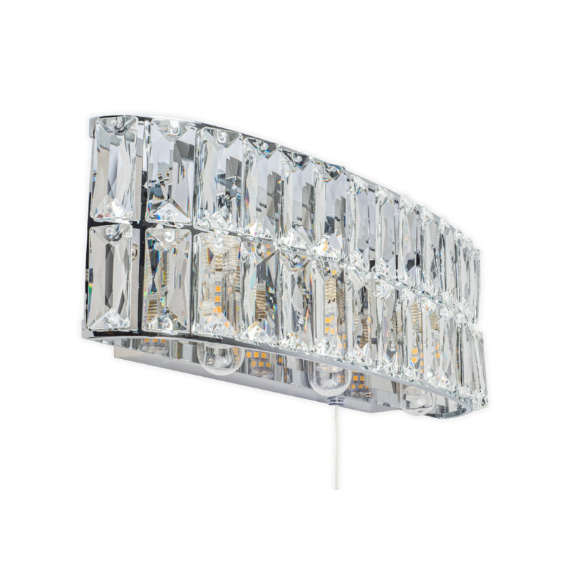 Trevorton Flush Mounted Sconce, Polished Chrome