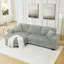 Canapé-lit modulaire rembourré en velours Corduroy-1236850417