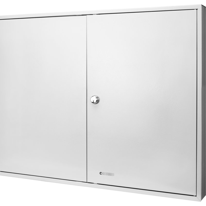Armoire réglable 600 avec fonction de verrouillage - acier gris, fixation murale, porte-clés colorés pour un rangement efficace 600 assemblage rapide