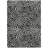HomeRoots 3' X 5' Black Abstract Washable Indoor Outdoor Area Rug