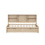 Lit de jour simple avec tablettes latérales, 2 tiroirs, rangement pour lit naturel, coloriage intégré-884440440