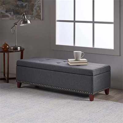 Bluford Upholstered Bench with Flip Top