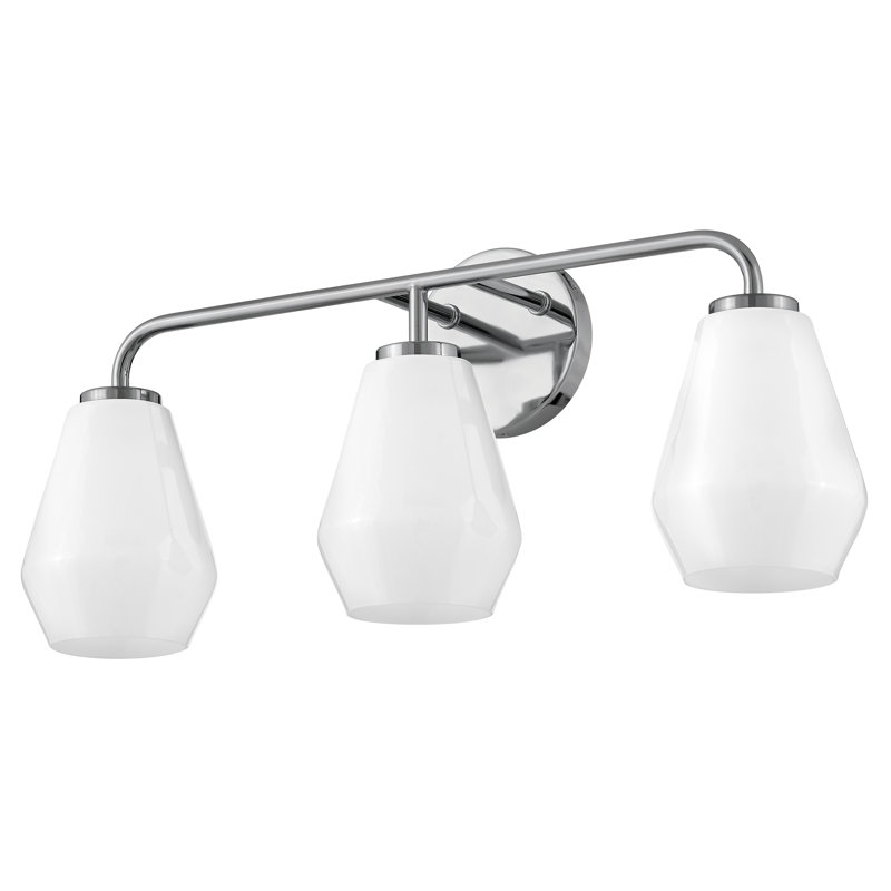 Éclairage pour meuble-lavabo Joss & Main Caravella, Chrome