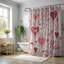 Rideau de douche standard 1 pièce Rosy Valentine's Heart-1824387207