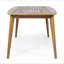Table de salle à manger d'extérieur avec structure en bois d'acacia, teck
