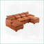 Grand canapé modulaire moderne en U en chenille pour salon - structure durable Confort moelleux
