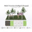 Bureau debout électrique de 55 pouces avec tiroir multifonctionnel, grand réglage de la hauteur avec 4 préréglages de mémoire - Rose-446128737-447263061