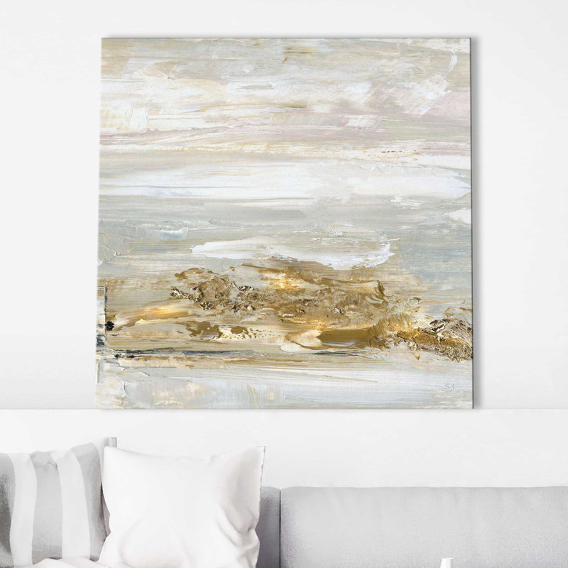 «Shoreline Détail» par Susan Jill - reproduction sur toile tendue, L 18 po x H 18 po, Toile tendue