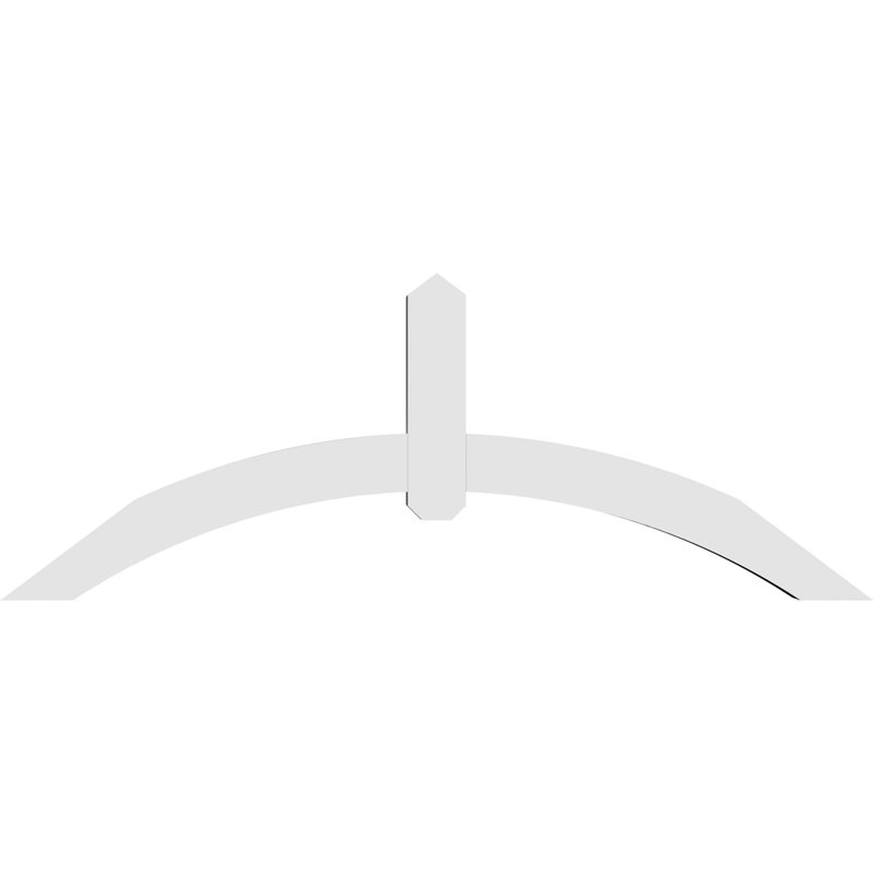 Support pour pignon en PVC Archdale, H 22,5 po x l 60 po (pas: 9/12), P 4 po x F 4 po