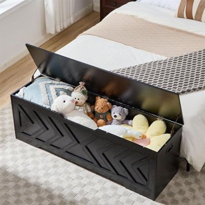 Storage Chest with 2 Safety Hinges