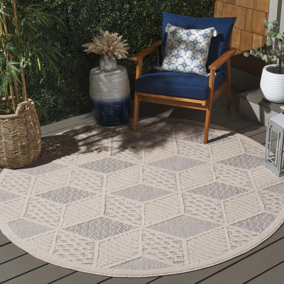 Milos Performance Geometric Indoor/Outdoor Area Rug
