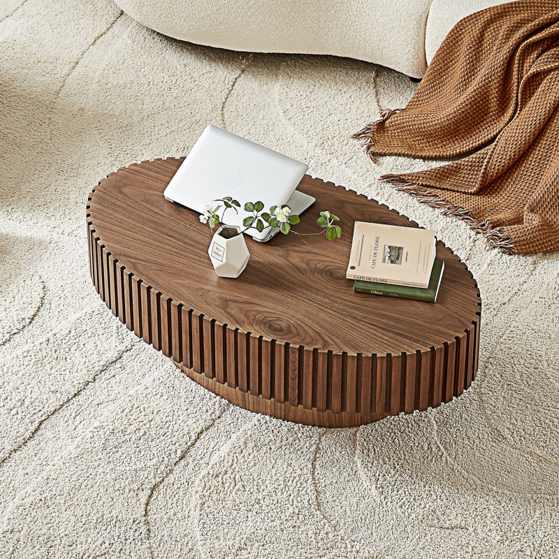 Table basse Lindiwe, Noyer, H 13,38 po x l 43,7 po x P 24,8 po